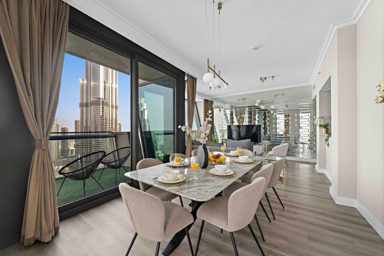 First Class 3Br With Full Burj Khalifa And Fountain View Dubaï Extérieur photo