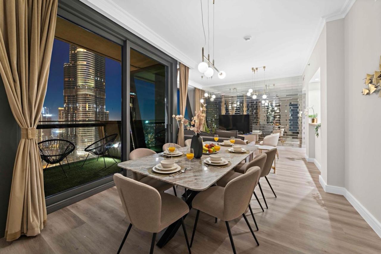 First Class 3Br With Full Burj Khalifa And Fountain View Dubaï Extérieur photo